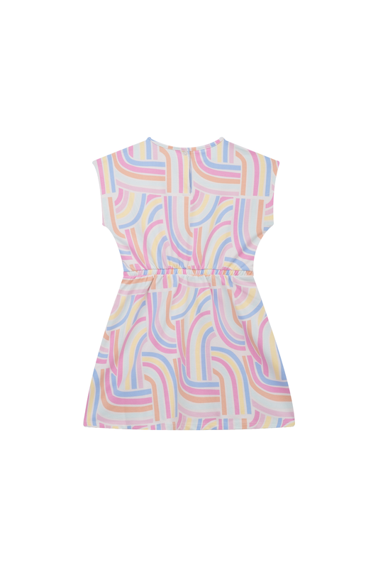 Someone "Kleid Becca" mit Raffung, Pastellfarben - Beige