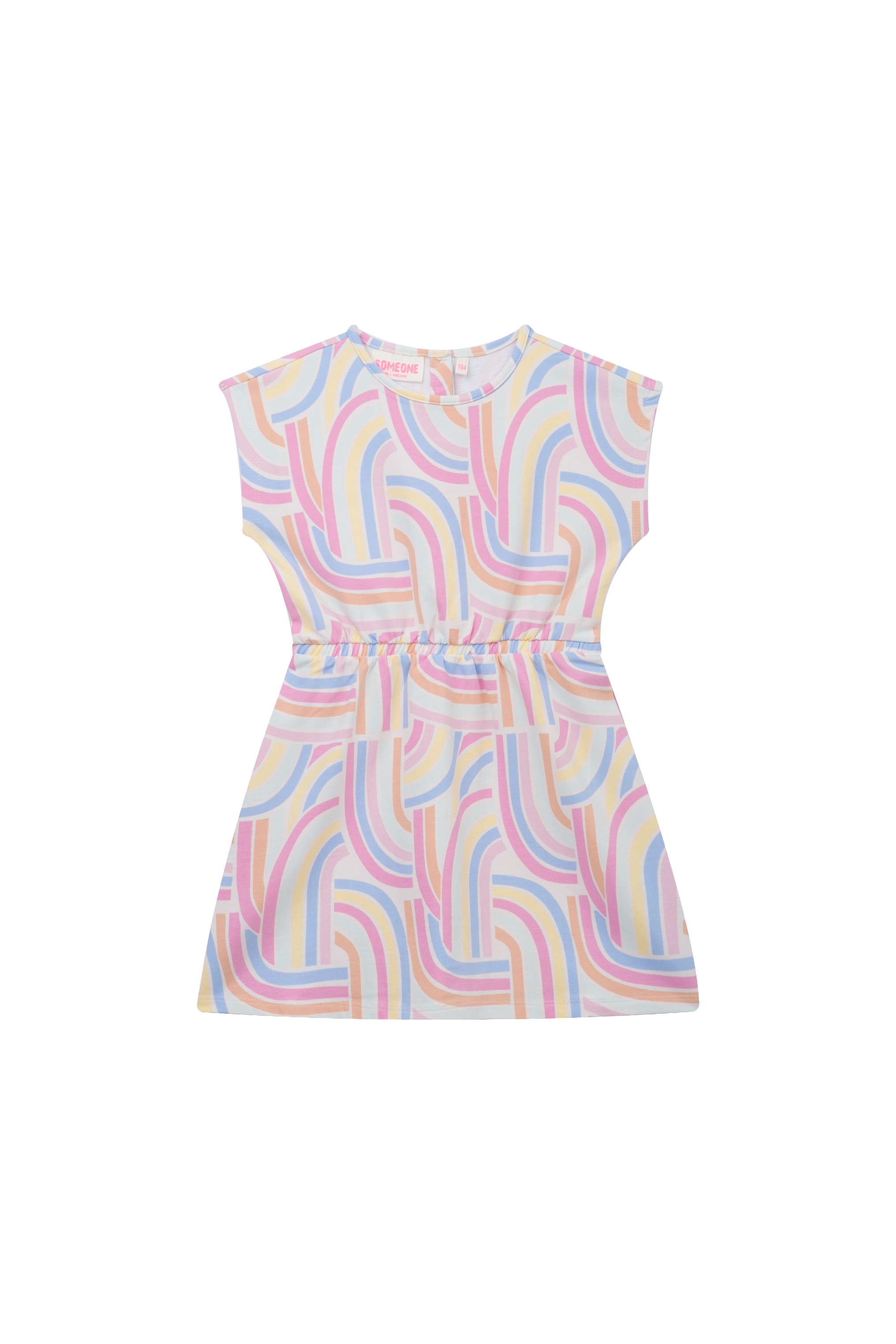 Someone "Kleid Becca" mit Raffung, Pastellfarben - Beige