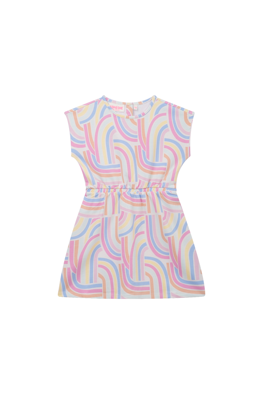 Someone "Kleid Becca" mit Raffung, Pastellfarben - Beige