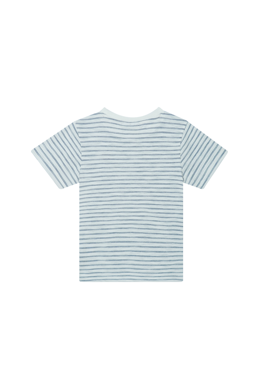 Someone T-Shirt Bone, gestreift - Ecru