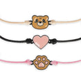 Bild in Galerie-Betrachter laden, Legami Set aus 3 Armbändern - Teddy Bear
