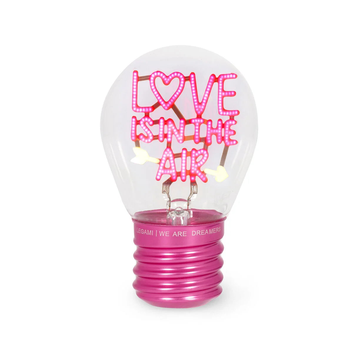 Legami Deko-Tischlampe in Glühbirnenform - Love Is in the Air - Bulb Fiction