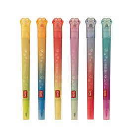 Legami Set mit 6 Doppelspitzen-Textmarkern Kitty - Meow