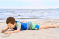 Bild in Galerie-Betrachter laden, Color Kids "Schwimm Shorts lang" Blockstreifen - Green Ash

