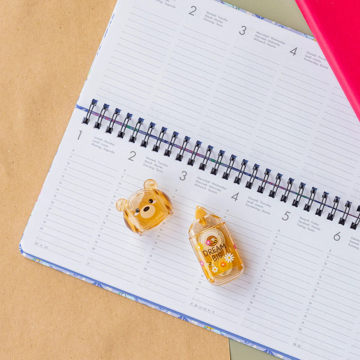Legami 2-in-1 Korrekturroller und Kleberoller - Bear Sweet Bear
