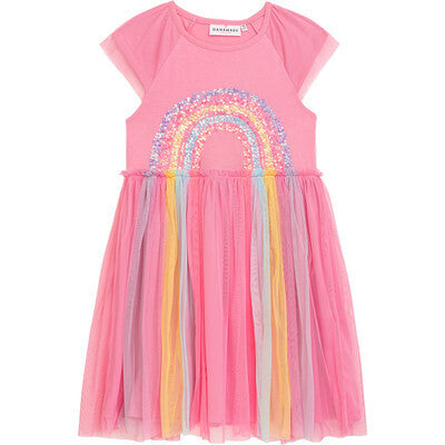 Danamade Kleid "KAELYN" Rosa Regenbogen im Tüll