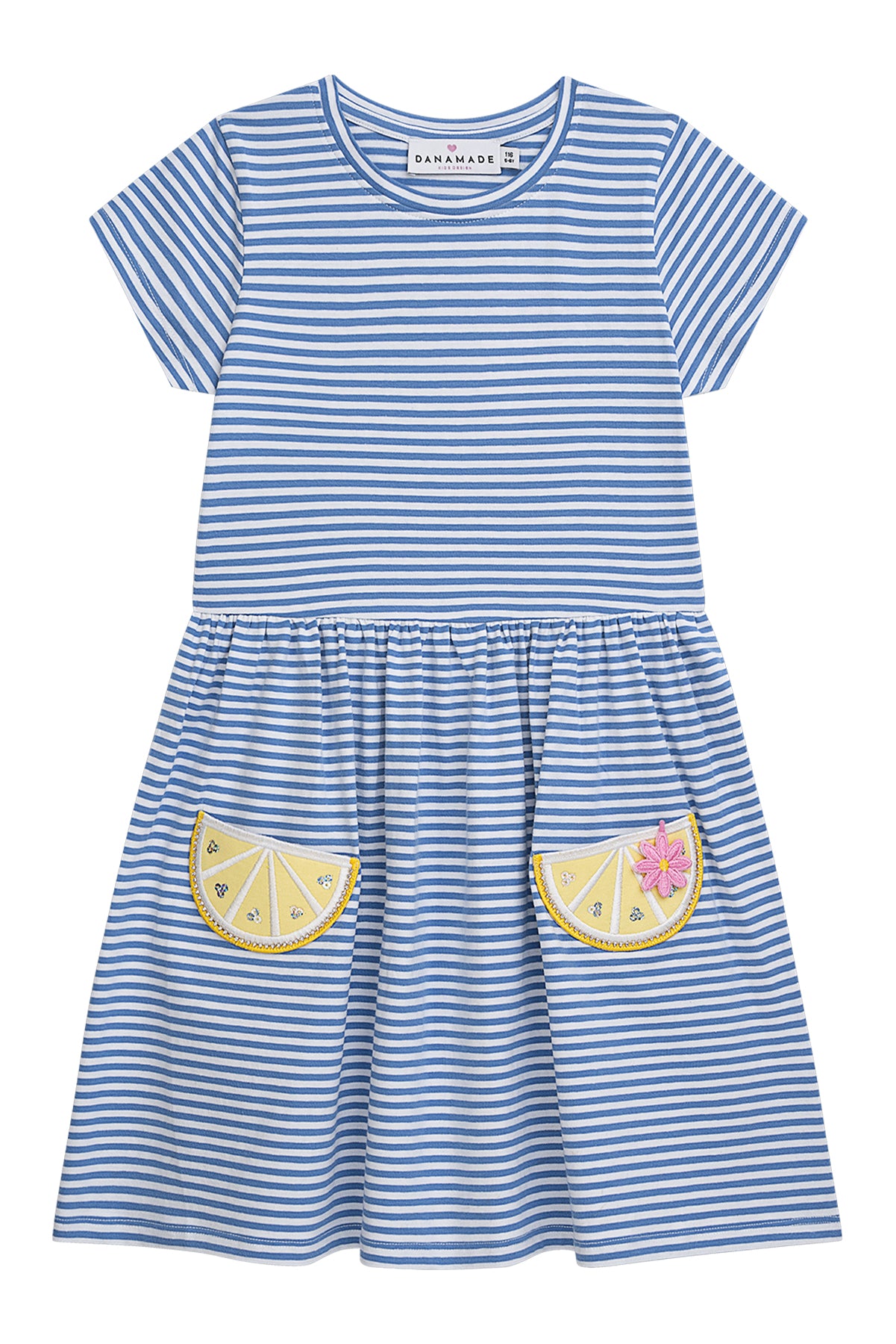 Danamade Kleid Merle, gestreift - Blue