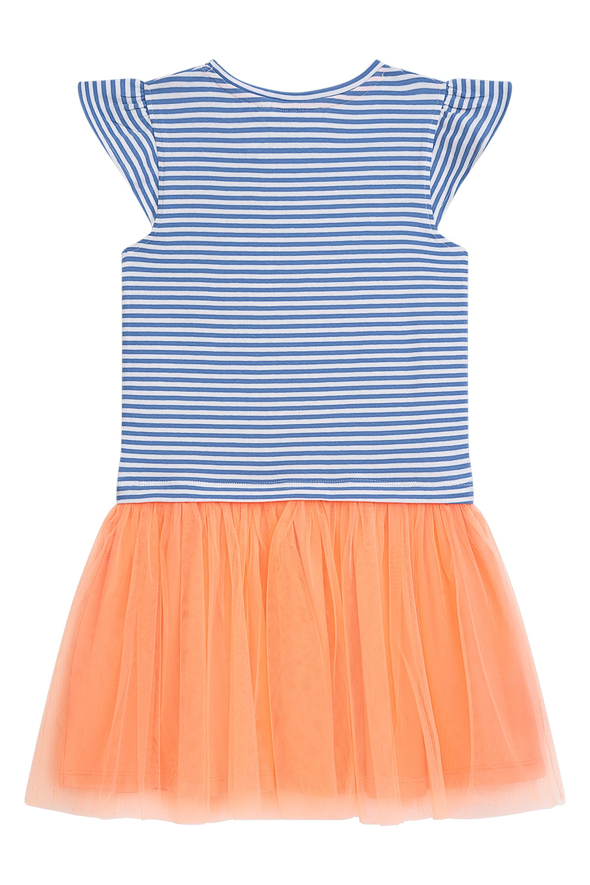 Danamade Kleid Sarah im Maritim Style mit Tüll - Neon Coral