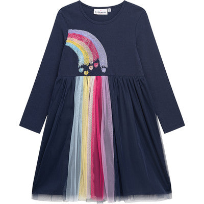Danamade "Kleid Fee langarm" - Regenbogen