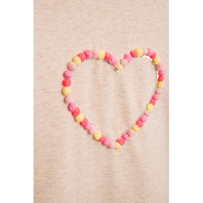 Danamade "Kleid Lexy langarm" - Cream/Pink