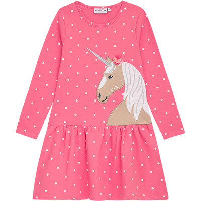 Danamade "Kleid Feray langarm" Einhorn Pink