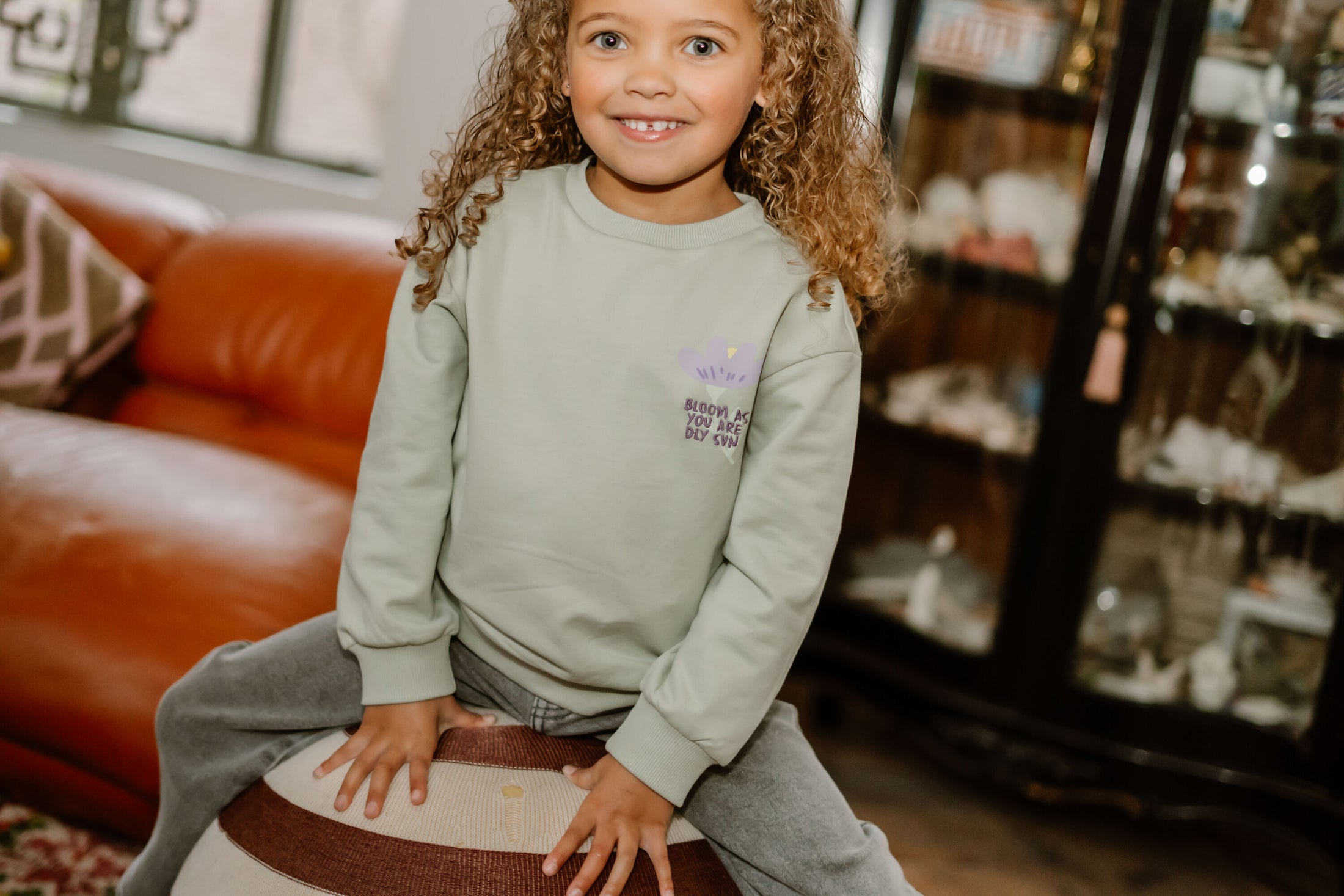 Daily Seven "Sweatshirt Backprint" - Cool Mint