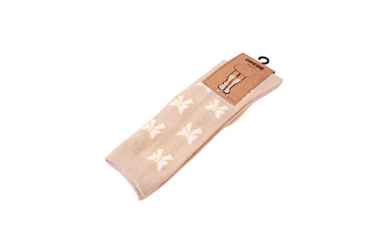Someone "Socken" mit Schleifen - Beige