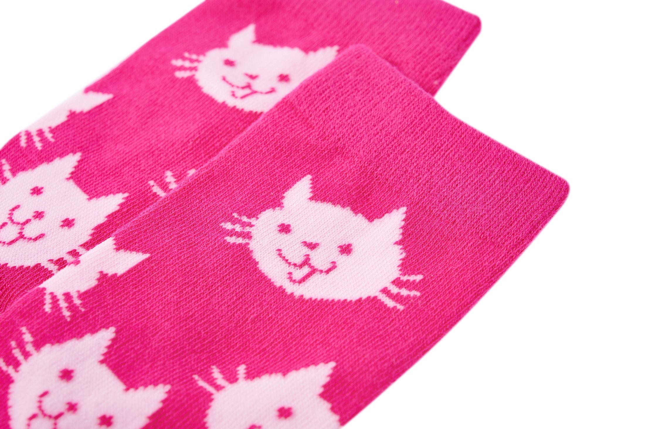 Someone "Socken" mit Kätzchen - Dark Pink