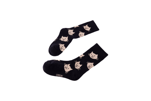 Someone "Socken" mit Kätzchen - Black
