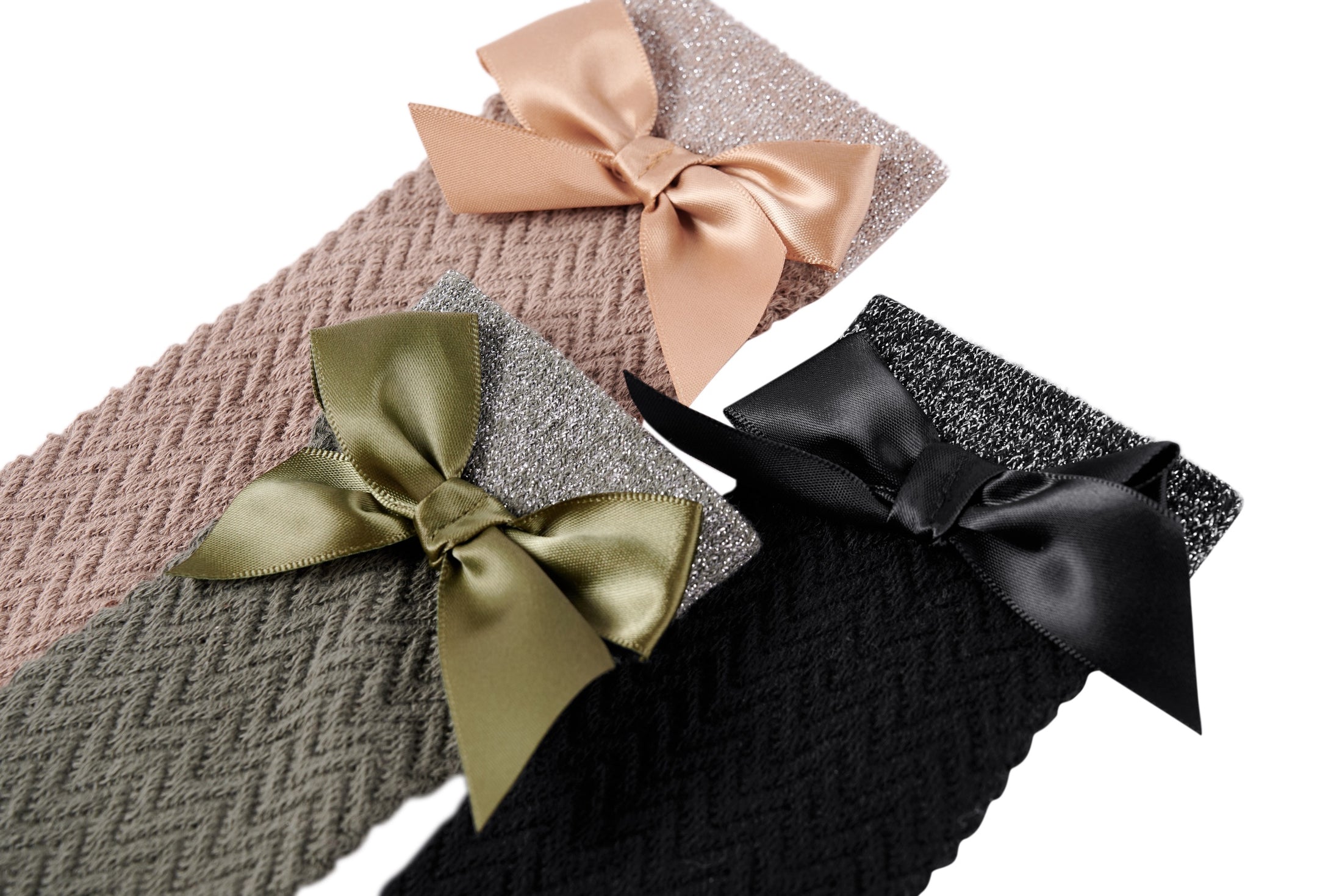 Someone "Socken" mit Schleife und Glitzer - Black