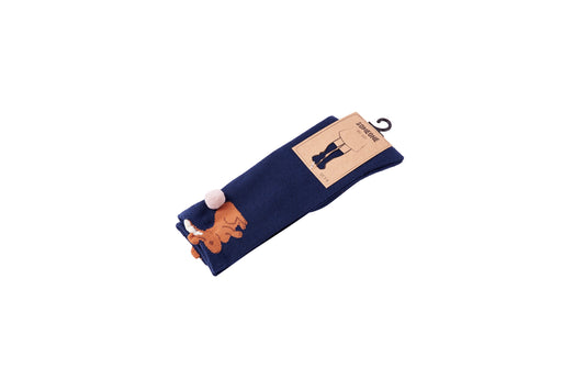 Someone "Socken" mit Häschen und Plömmel - Navy