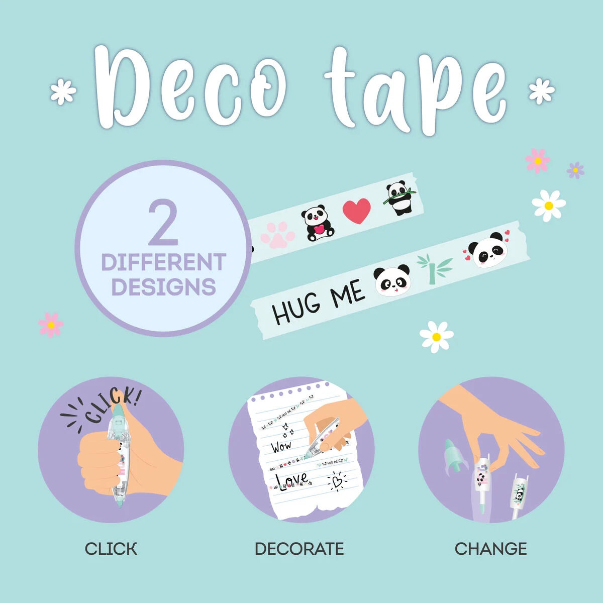 Legami "Stift mit Dekoband Panda" - Deco Tape