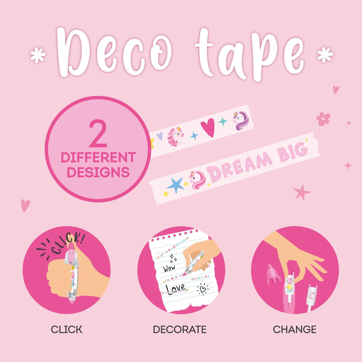 Legami "Stift mit Dekoband Unicorn" - Deco Tape