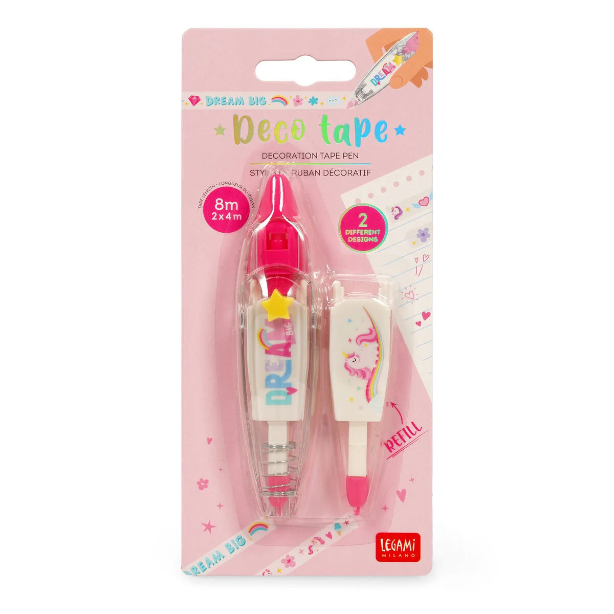 Legami "Stift mit Dekoband Unicorn" - Deco Tape