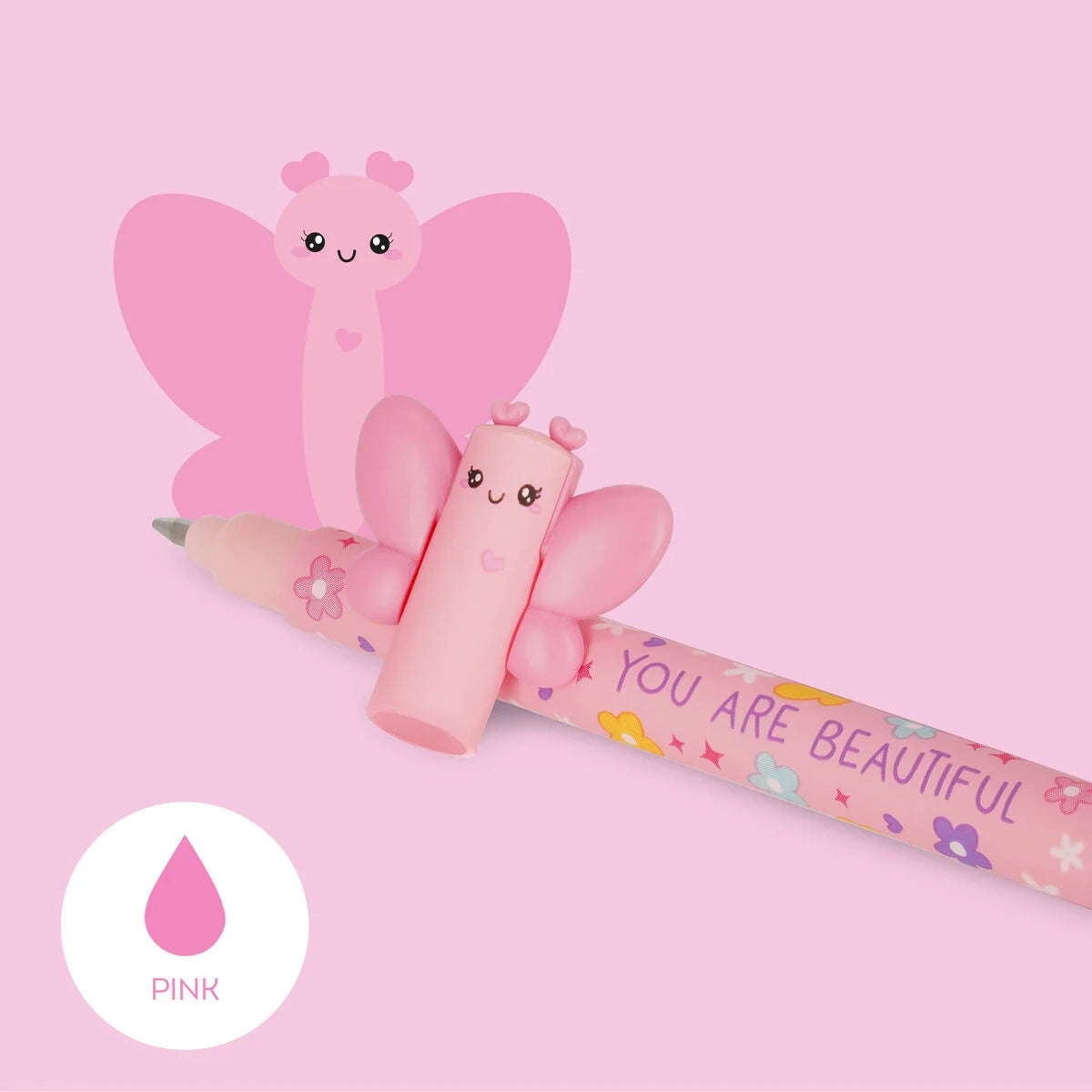 Legami Löschbarer Gelstift Butterfly „You Are Beautiful“ - Erasable Pen
