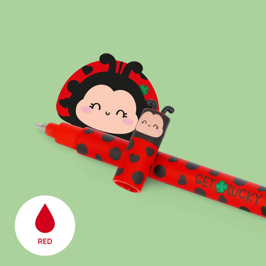 Legami Löschbarer Gelstift Ladybug „Get Lucky“ - Erasable Pen