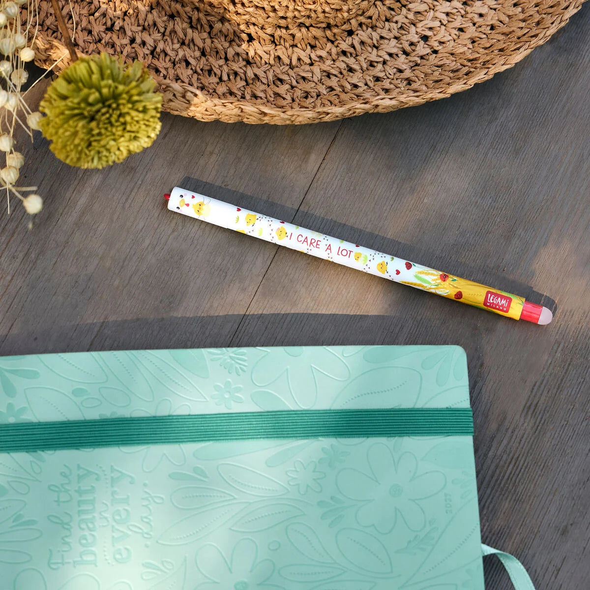 Legami Löschbarer Stift Hen „I Care a Lot“ - Erasable Pen