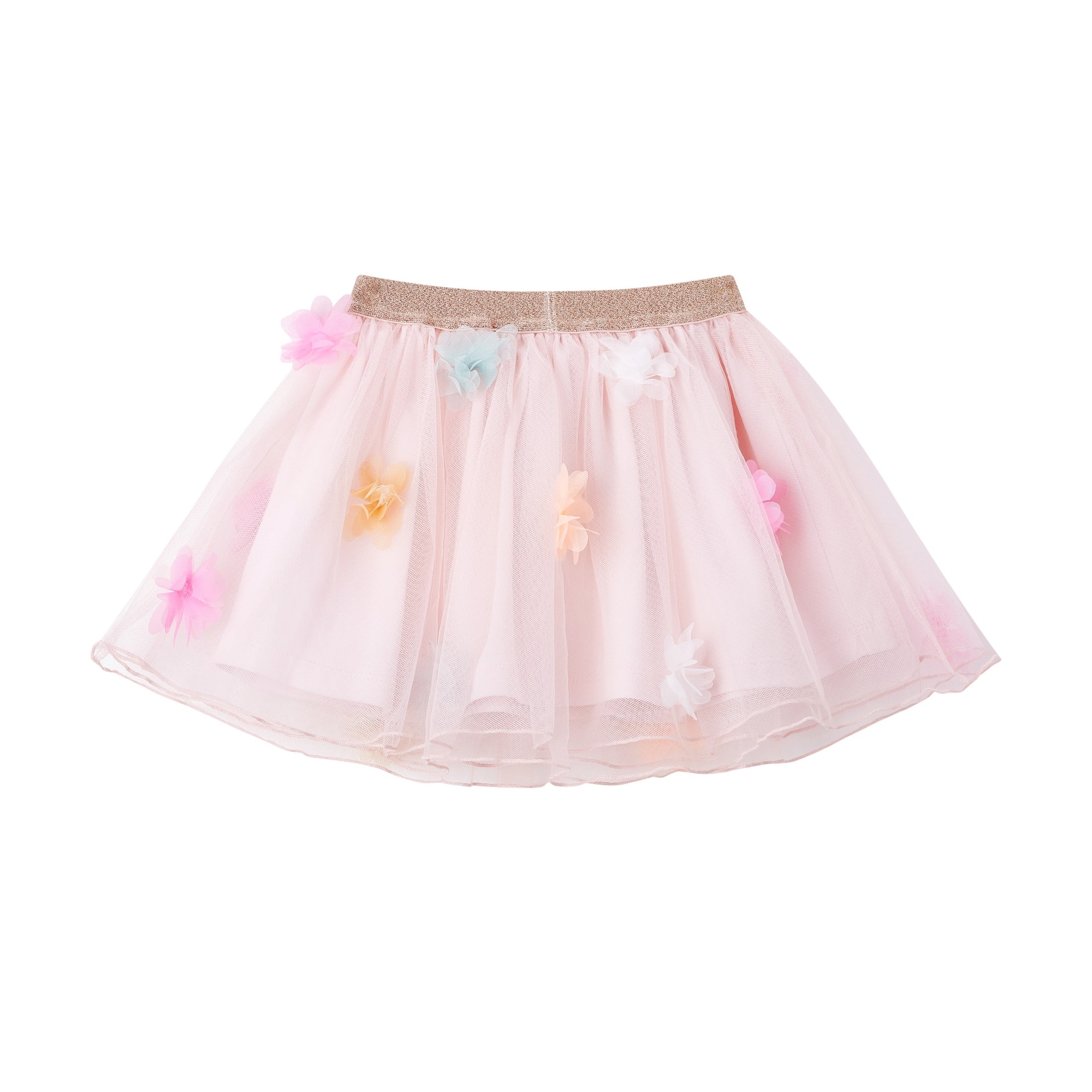 Someone "Rock" mit Tüll und bunten Blümchen - Soft Pink