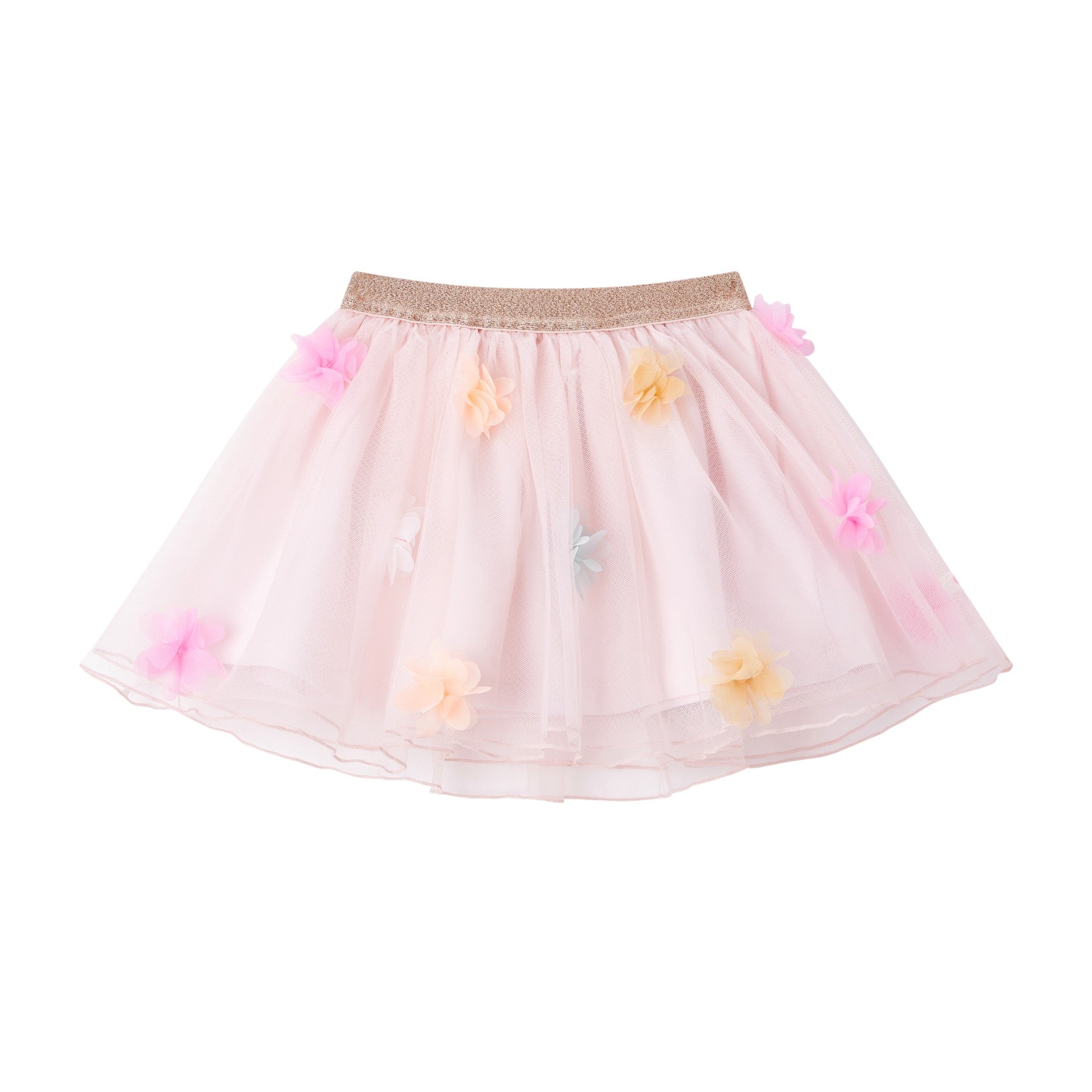 Someone "Rock" mit Tüll und bunten Blümchen - Soft Pink