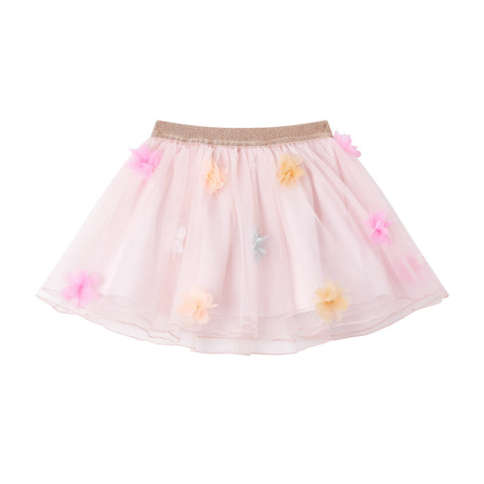 Someone "Rock" mit Tüll und bunten Blümchen - Soft Pink