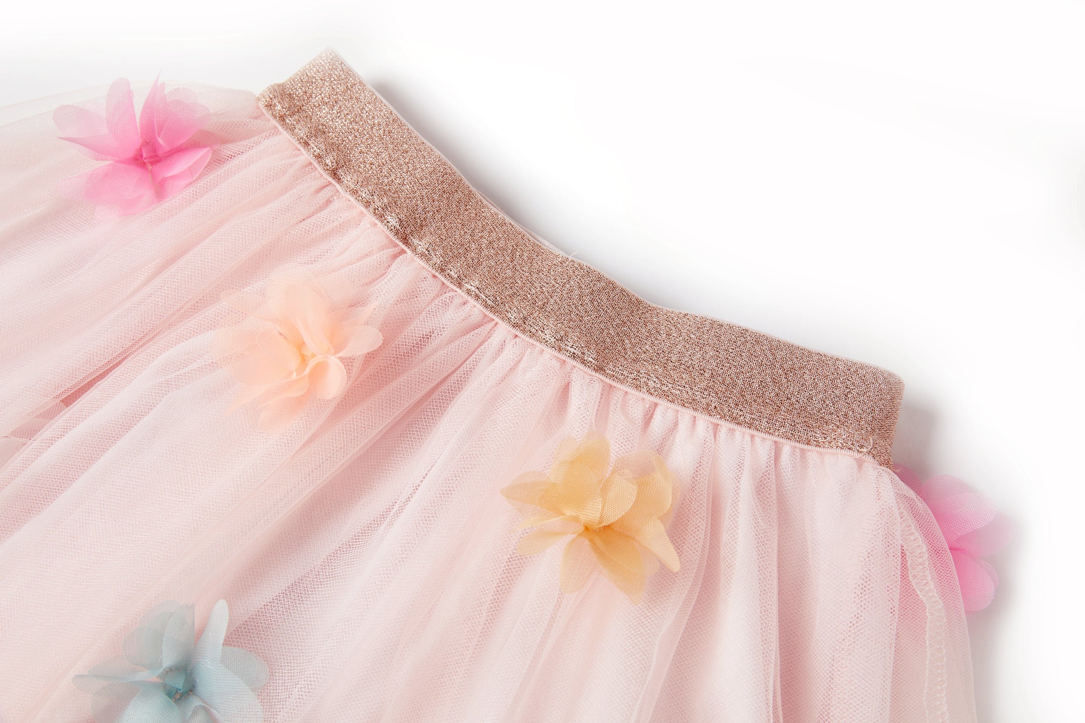 Someone "Rock" mit Tüll und bunten Blümchen - Soft Pink