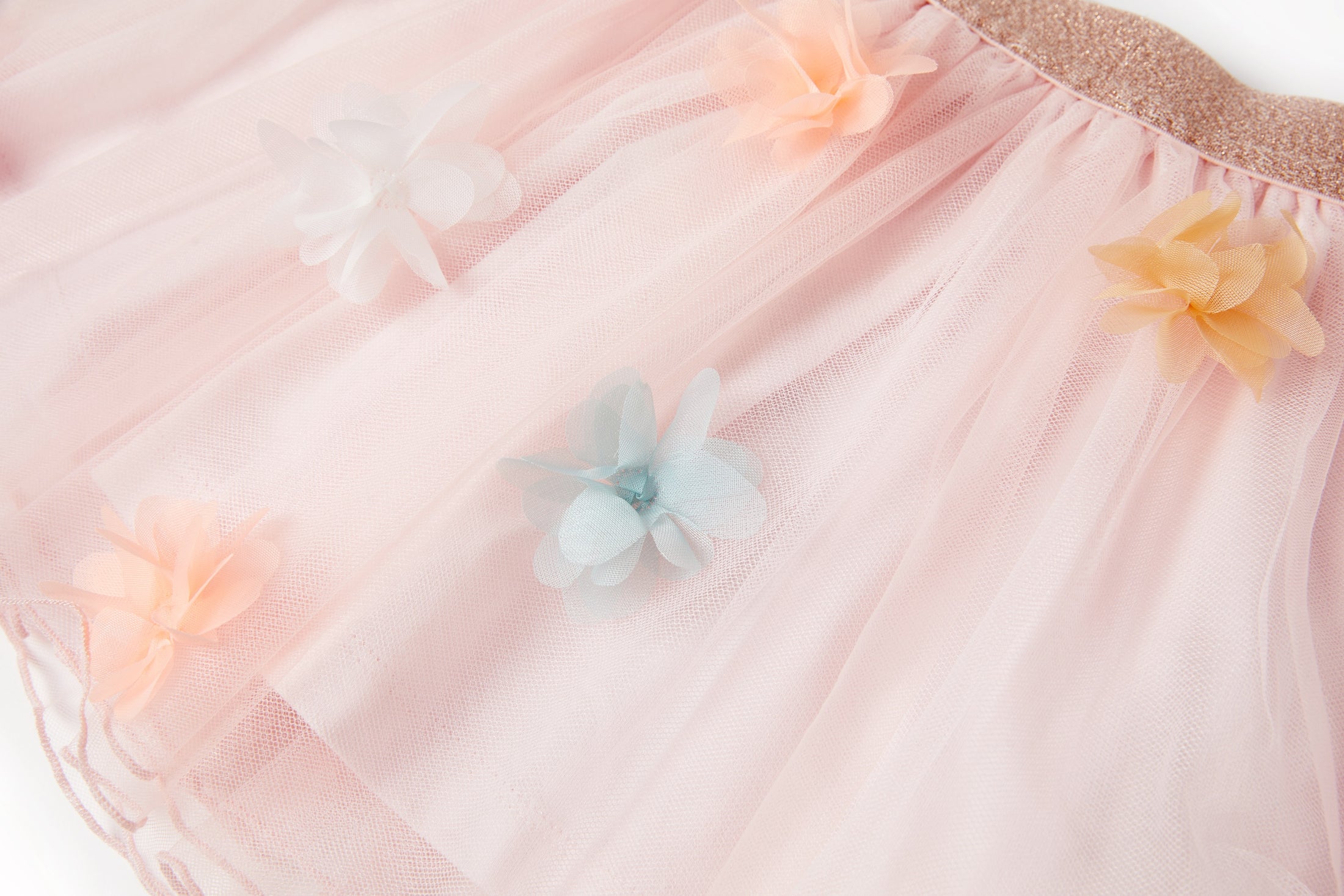 Someone "Rock" mit Tüll und bunten Blümchen - Soft Pink