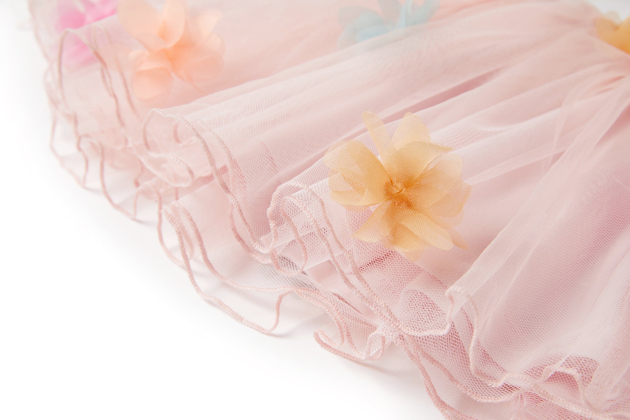 Someone "Rock" mit Tüll und bunten Blümchen - Soft Pink