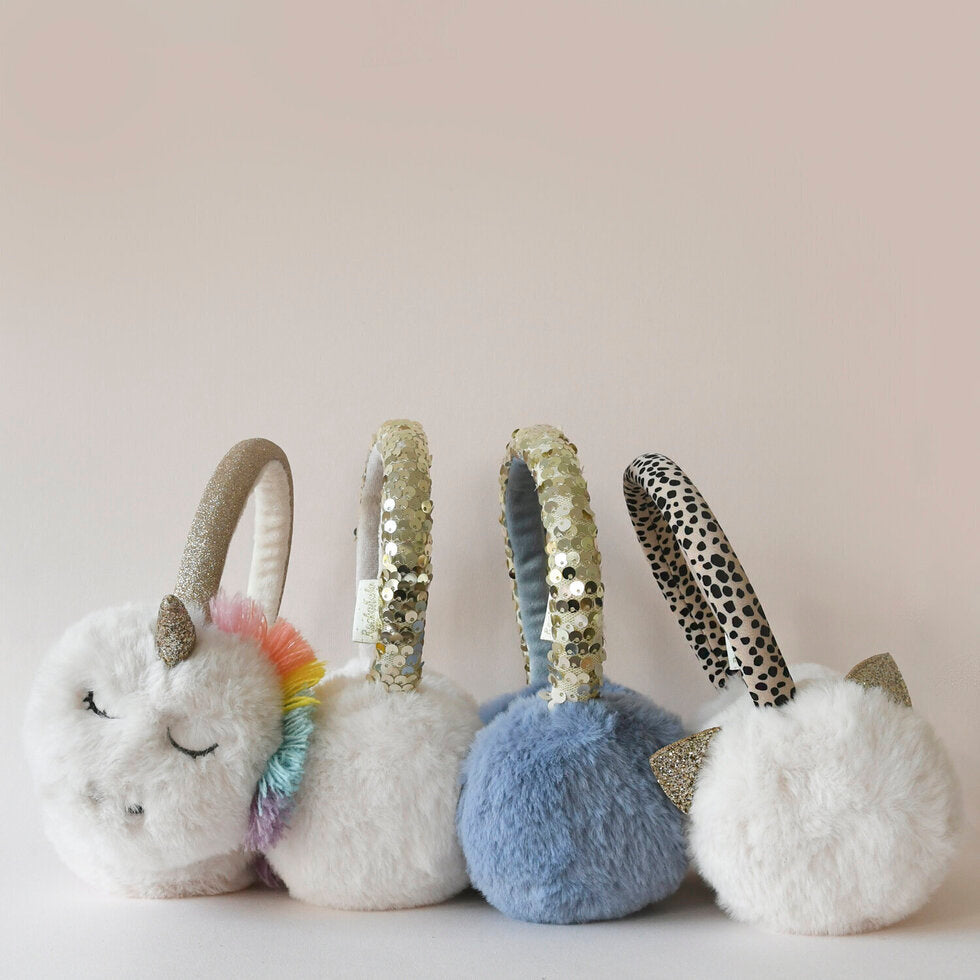 Rockahula Kids "Ohrenwärmer blau mit Pailletten"