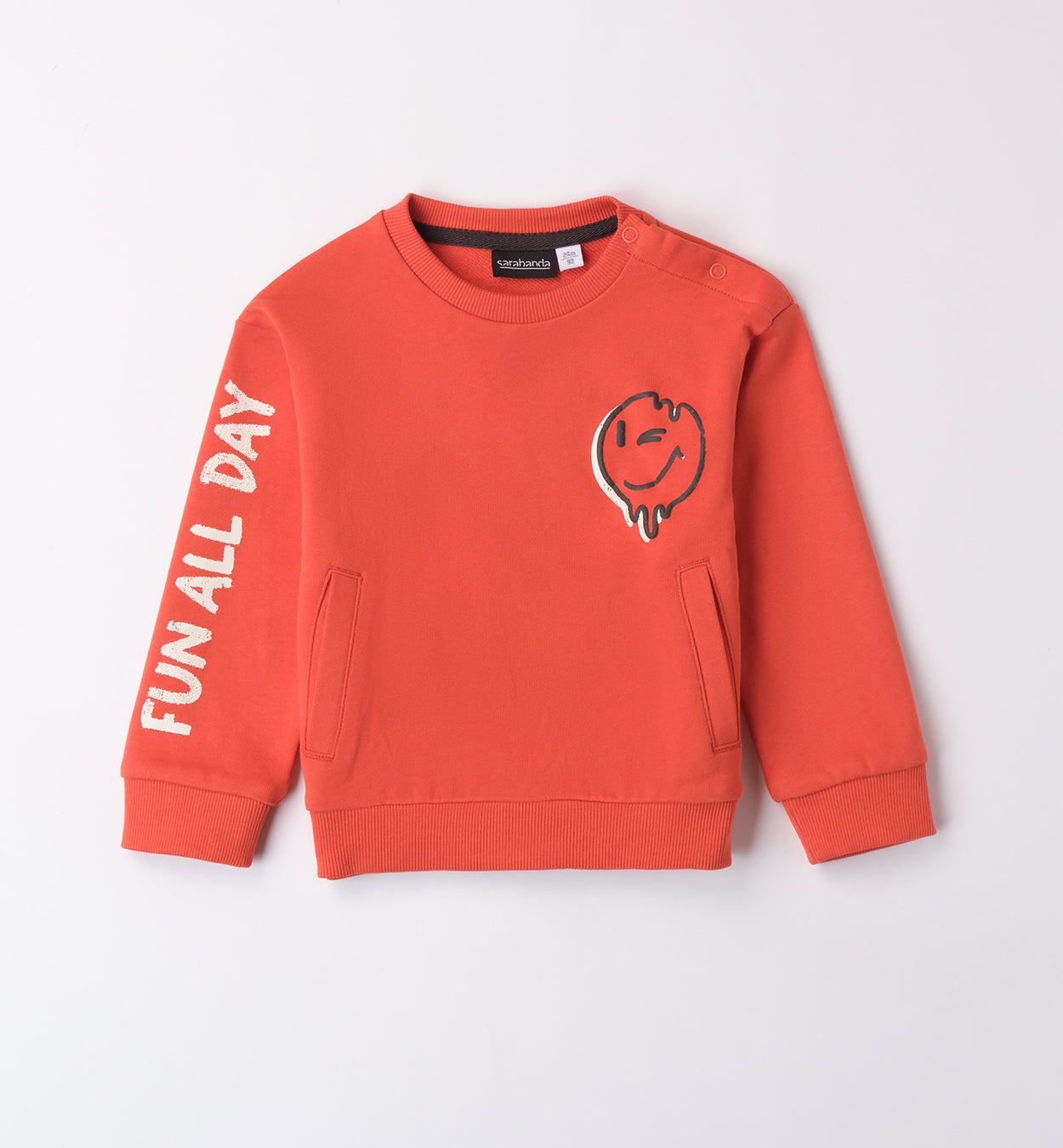 Sarabanda "Sweatshirt" mit Druck - Orange