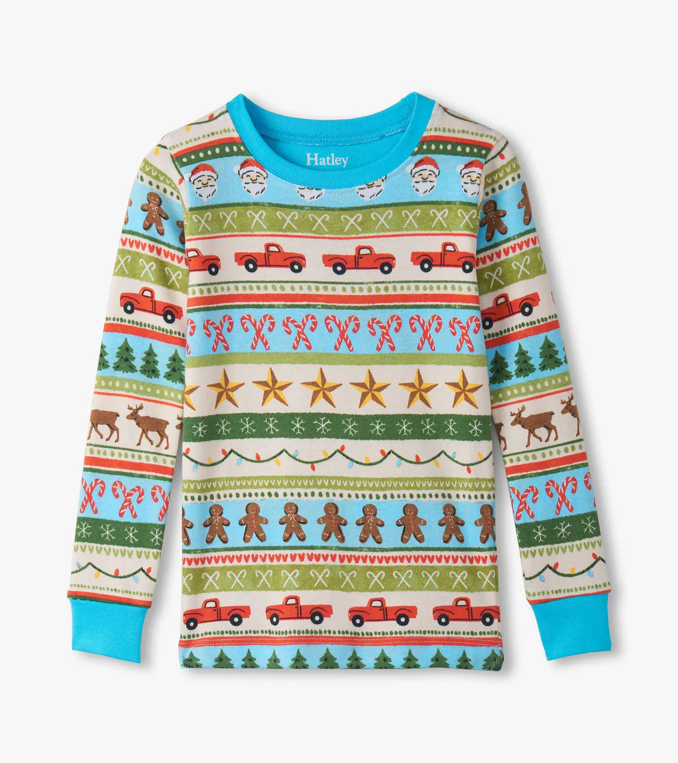 Hatley "Schlafanzug" Weihnachten - Blau