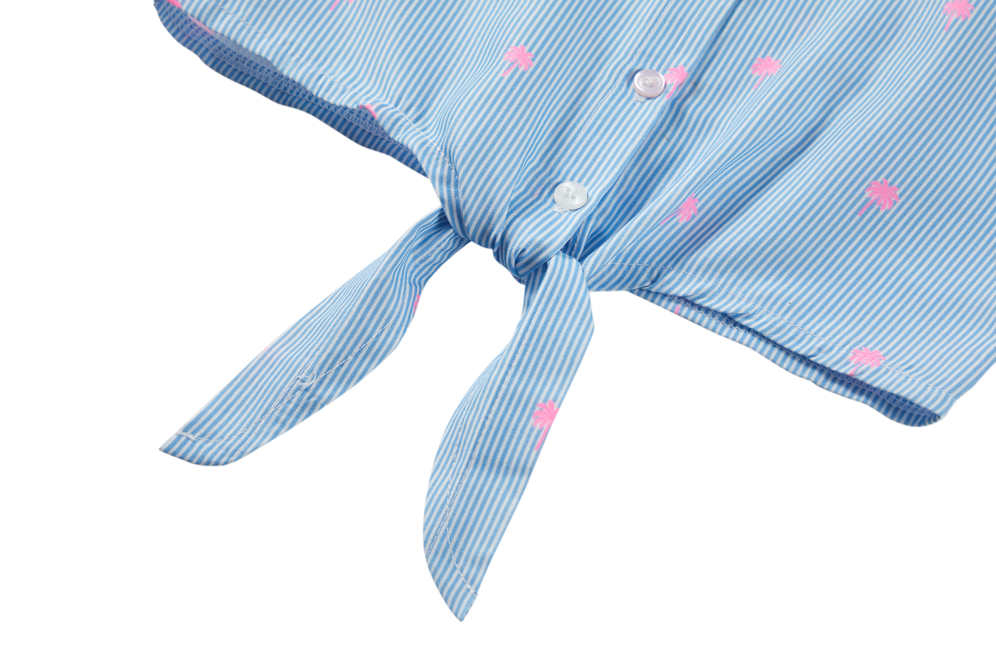 Someone Bluse mit Bindeknoten - Ecru