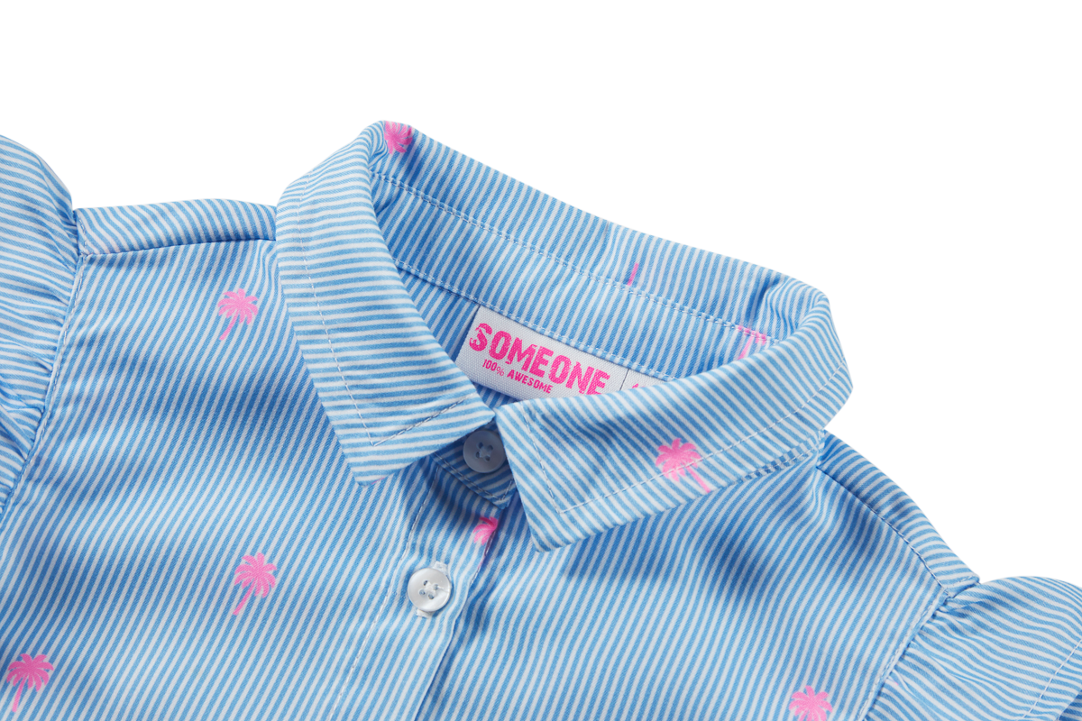 Someone Bluse mit Bindeknoten - Ecru