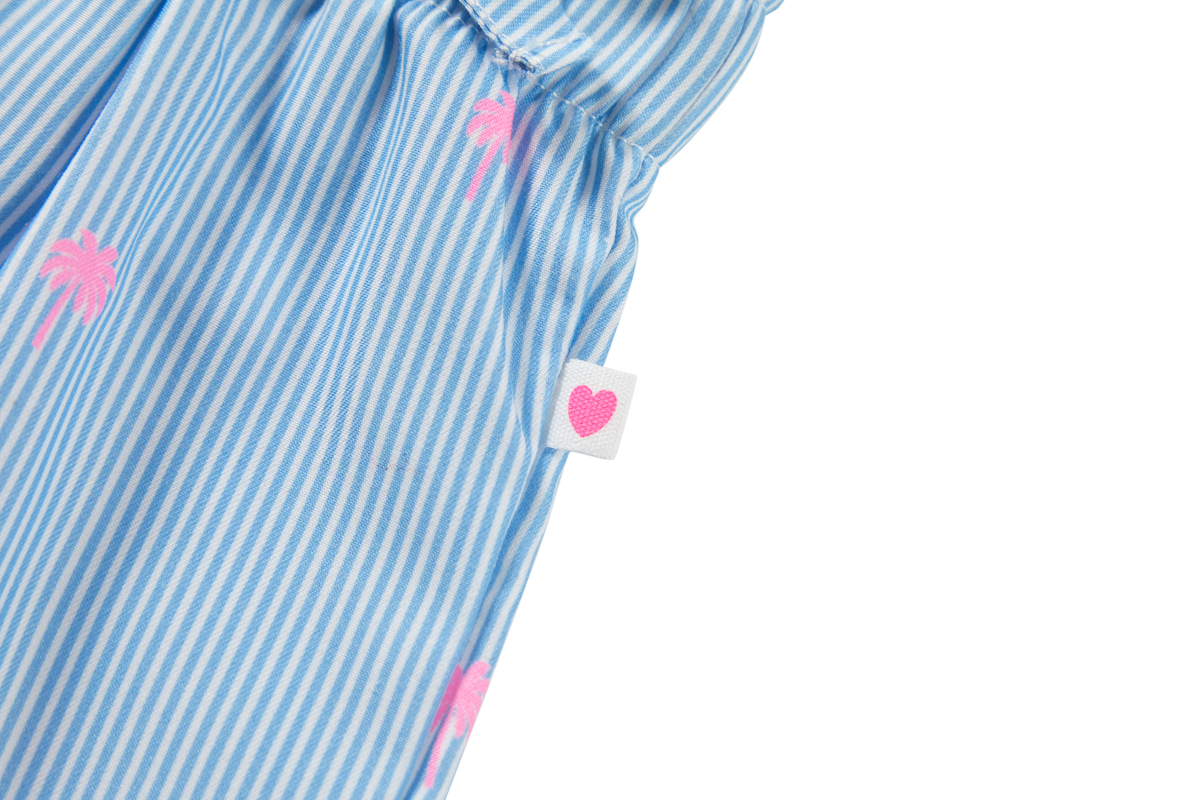 Someone Shorts mit Schleifchen und Palmen Print - Ecru