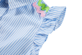 Bild in Galerie-Betrachter laden, Someone Kleid mit Rüschenärmel und Applikation - Medium Blue
