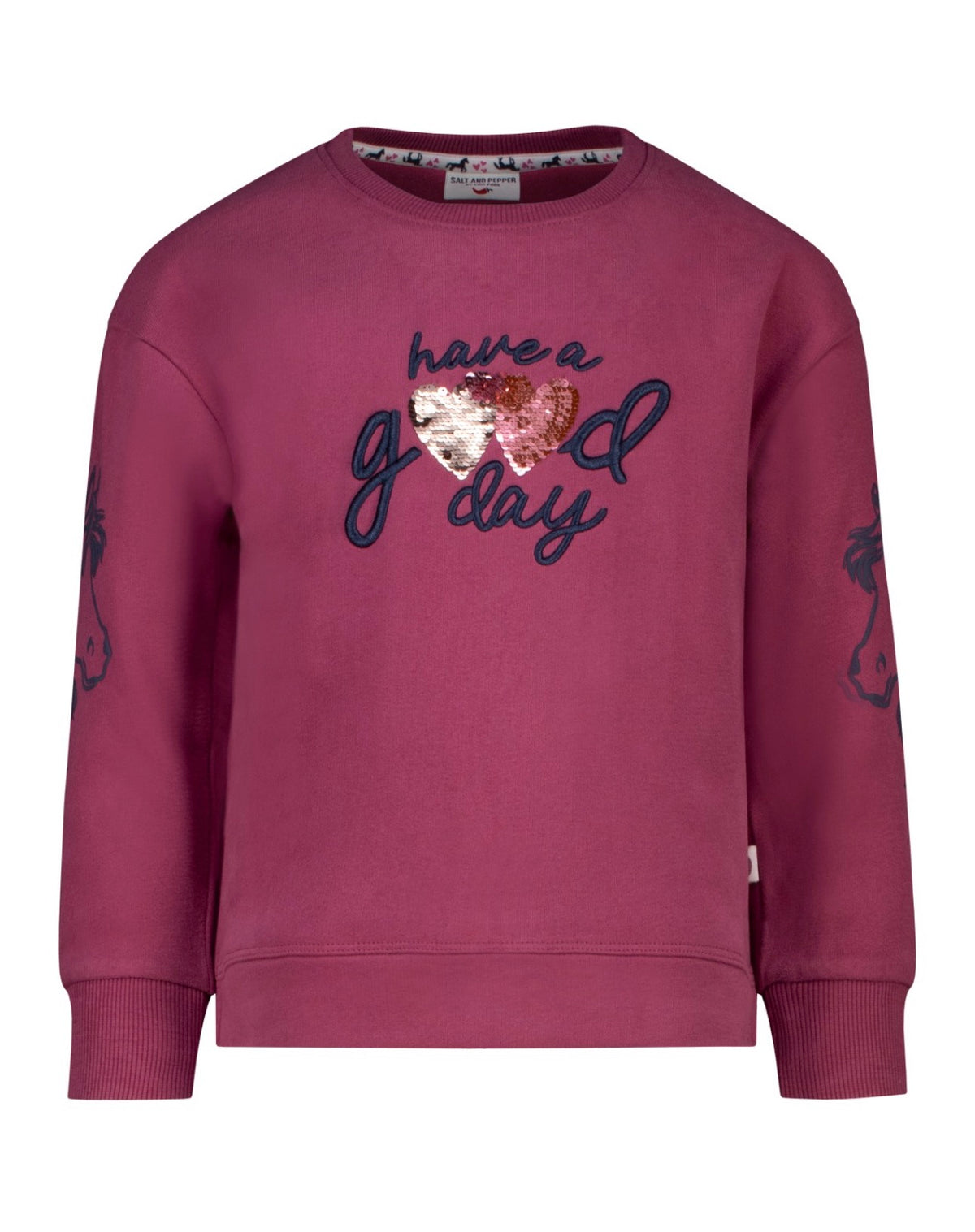 Salt & Pepper Sweatshirt Good Day - Rot