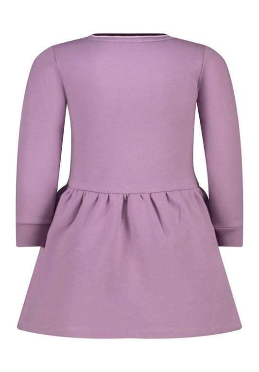 Salt & Pepper Sweatkleid mit Stickerei - Light Purple
