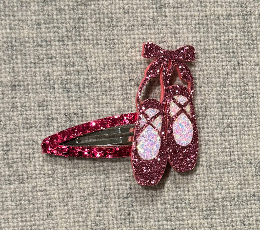 Milk & Soda Haarspange Ballerina mit Glitzer "Rosa"