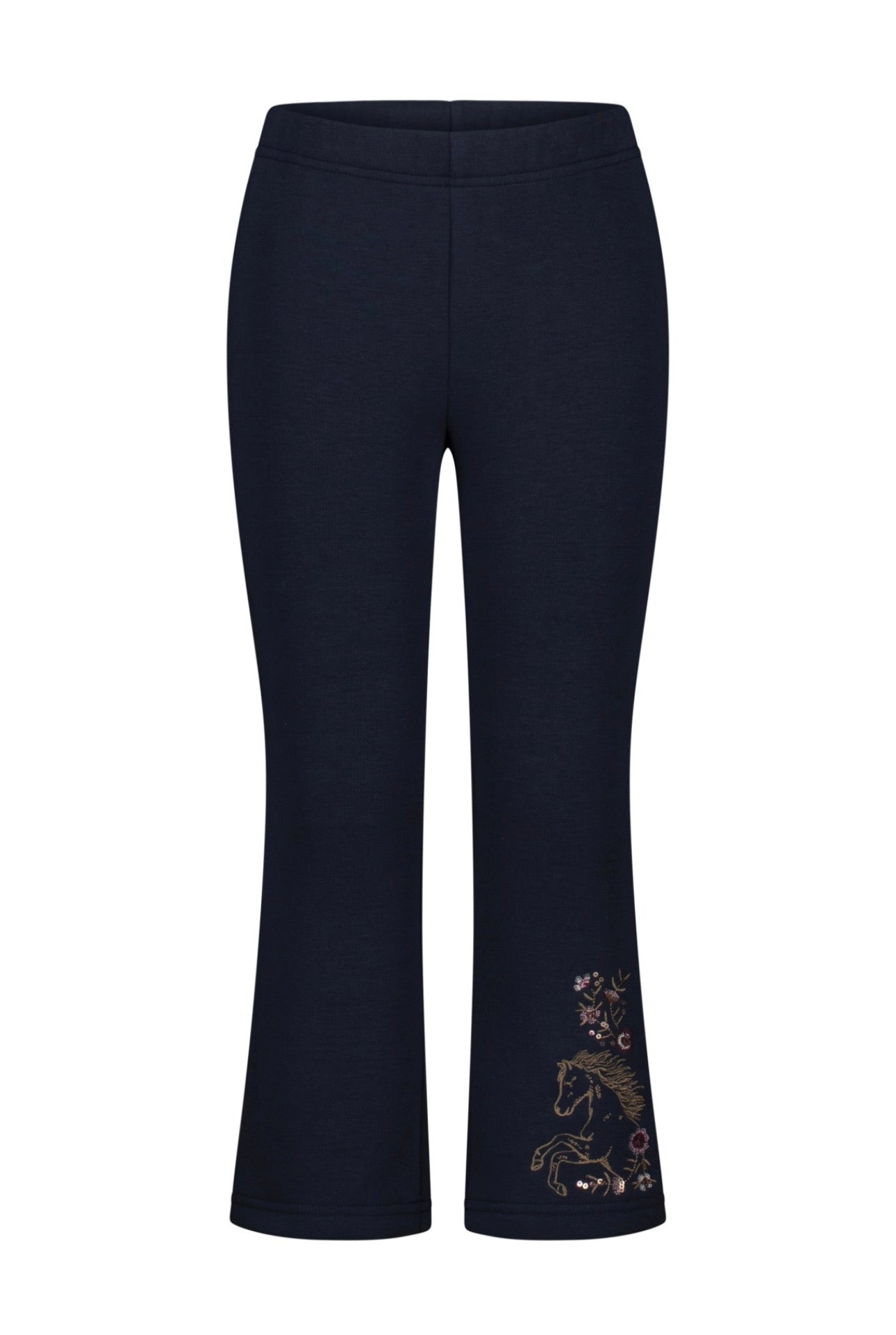 Salt & Pepper Thermo Leggings mit Stickerei - Dark Blue