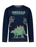 Bild in Galerie-Betrachter laden, Salt & Pepper T-Shirt langarm mit 3D Dino Druck - Dark Blue

