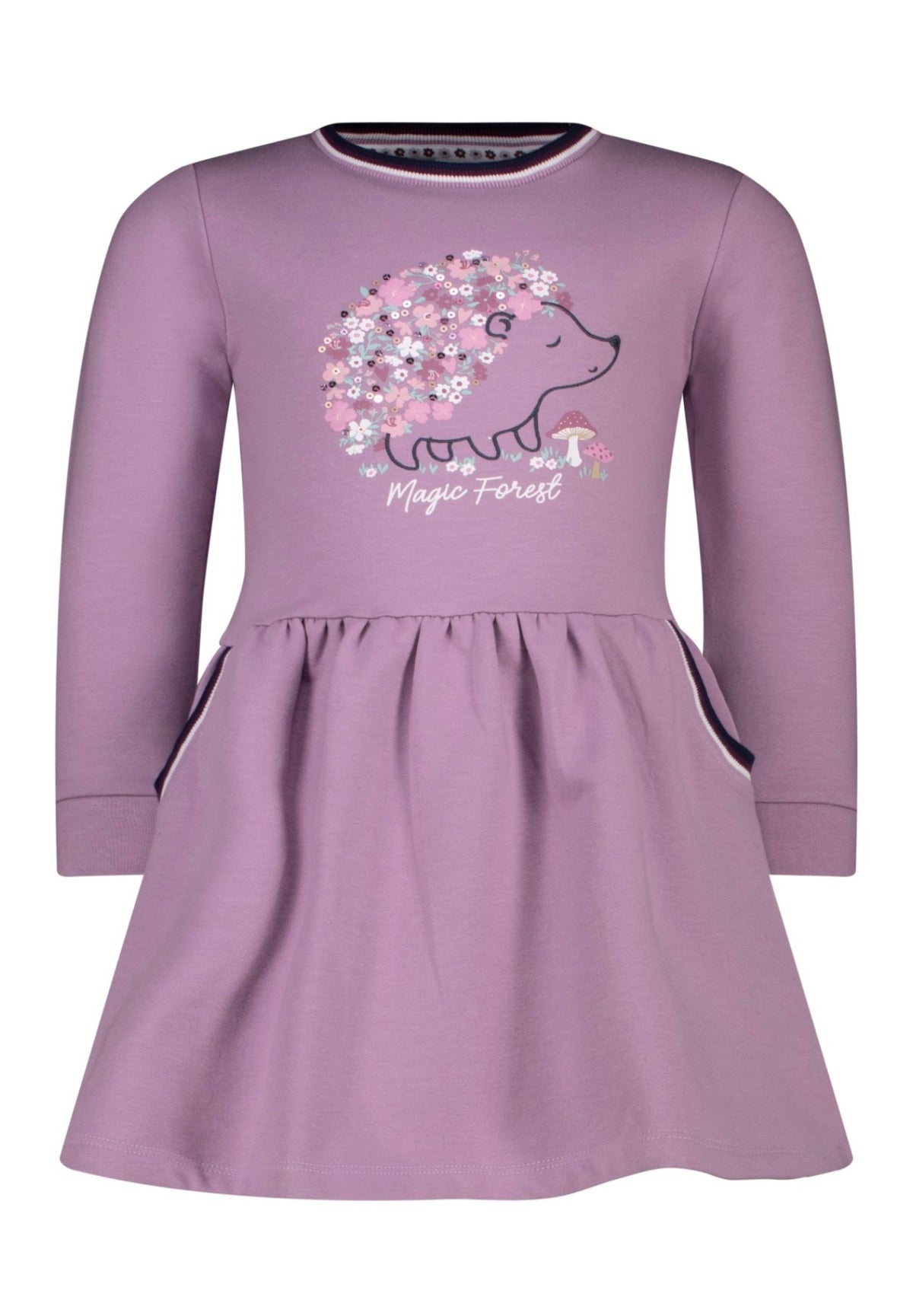 Salt & Pepper Sweatkleid mit Stickerei - Light Purple
