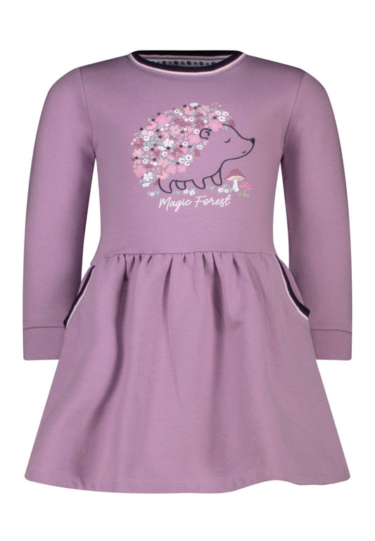 Salt & Pepper Sweatkleid mit Stickerei - Light Purple
