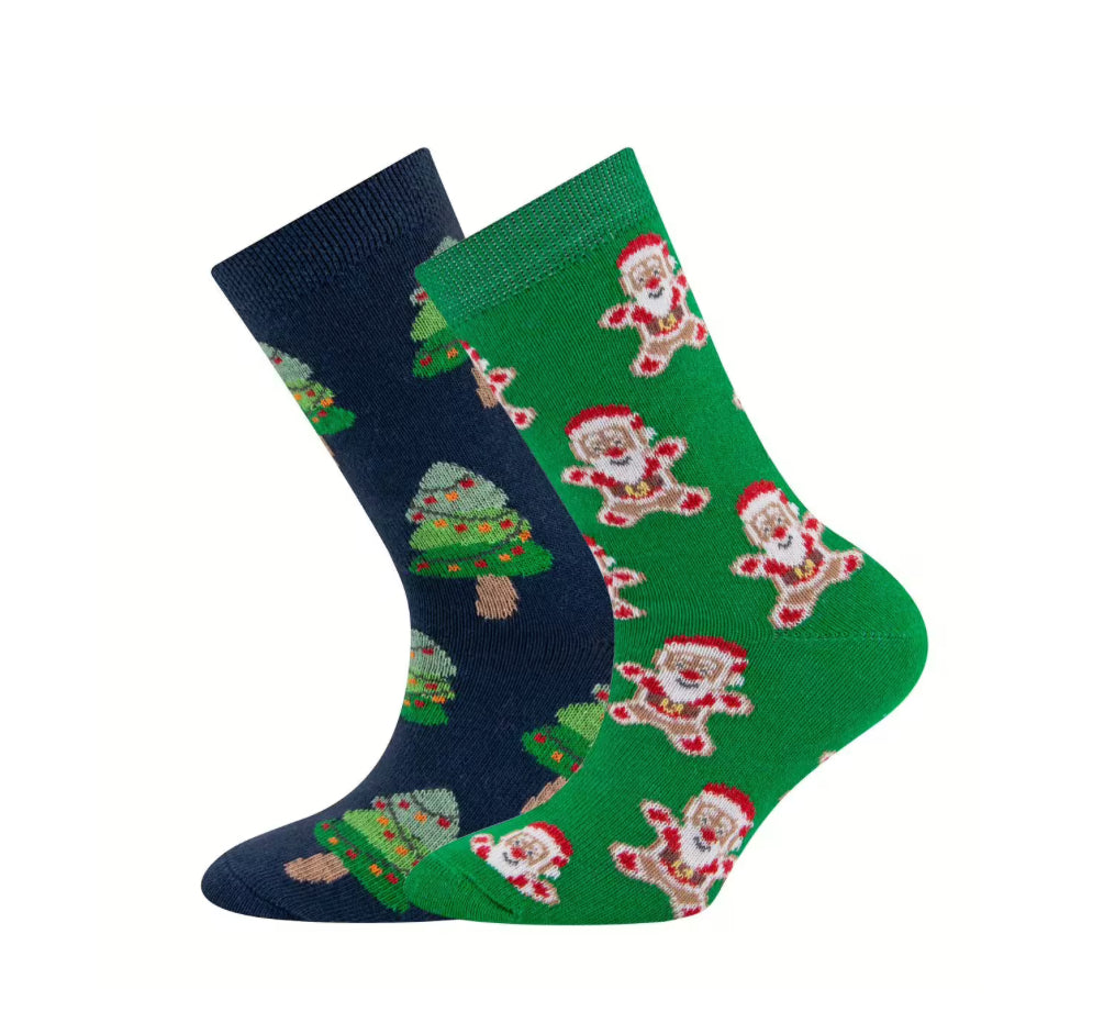 Ewers Socken "Nikolaus/Tannenbaum"