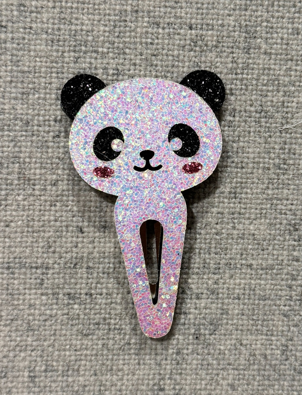 Milk & Soda Haarspange Panda mit Glitzer Groß