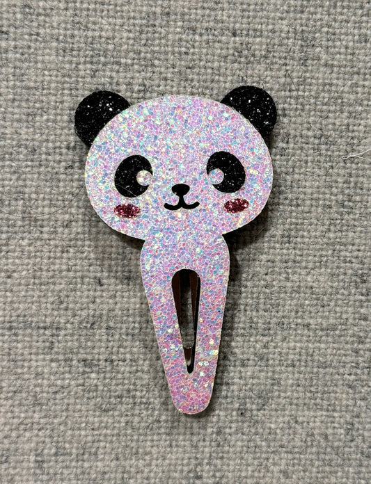 Milk & Soda Haarspange Panda mit Glitzer Groß